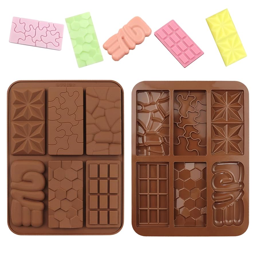 ৬ কেভেটি সিলিকন চকলেট মোল্ড।  6 cavity Silicon chocolate mold