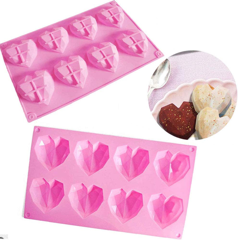 ৮ হোল একস্ট্রা লার্জ পিনাটা লাভ সিলিকন চকলেট মোল্ড।  8 hole pinata love silicon chocolate mold