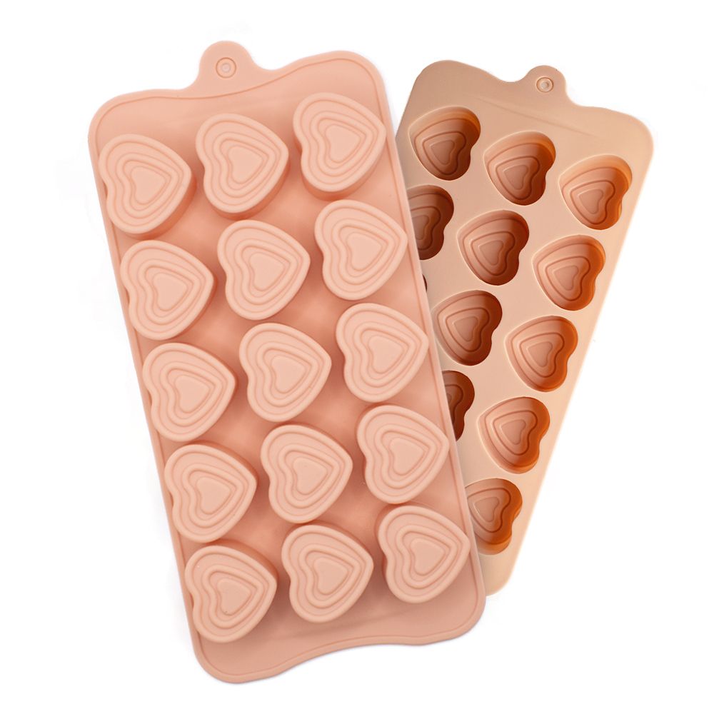 লাভ সেপ সিলিকন চকলেট মোল্ড।  love shape Silicon chocolate mold