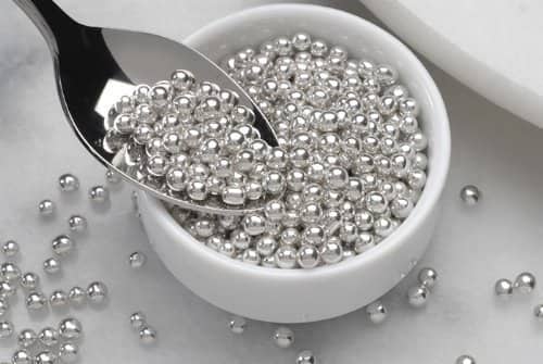 ২  মি.মি. সিলবার সুগারবল। 2mm silver sugarball
