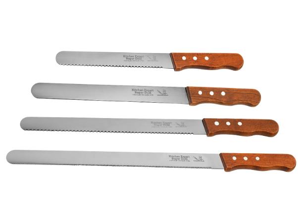 কাঠ বাট ব্রেড নাইফ। Wooden handle bread knife