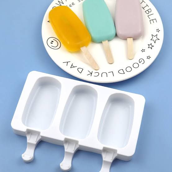 ৩ হোল সিলিকন আইসক্রিম মোল্ড। 3 hole Silicon Ice-cream mold