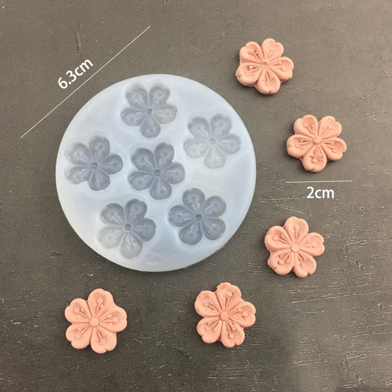 চেরি ব্লোসাম সিলিকন ফনডেন্ট মোল্ড। Cheery blossom silicon fondant mold