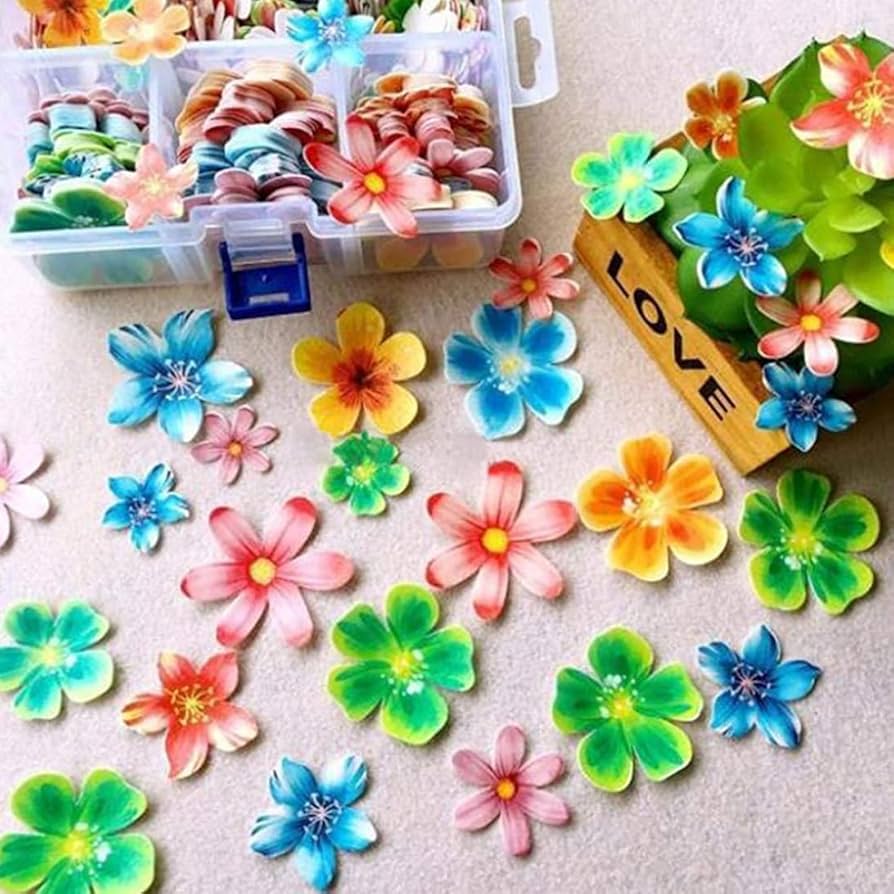 এডিবল ফ্লাওয়ার/ফুল স্টিকার। Edible flower sticker