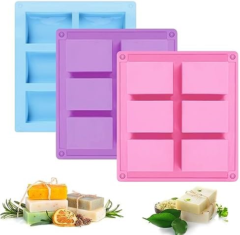 ৬ হোল সোপবার সিলিকন সাবান মোল্ড। 6 hole soapbar Silicon soap bar