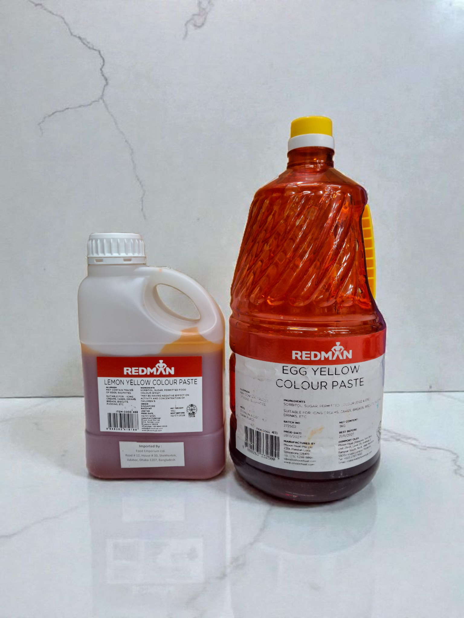 রেডমেন কুসুম হলুদ কালার জার। REDMAN egg yellow color jar