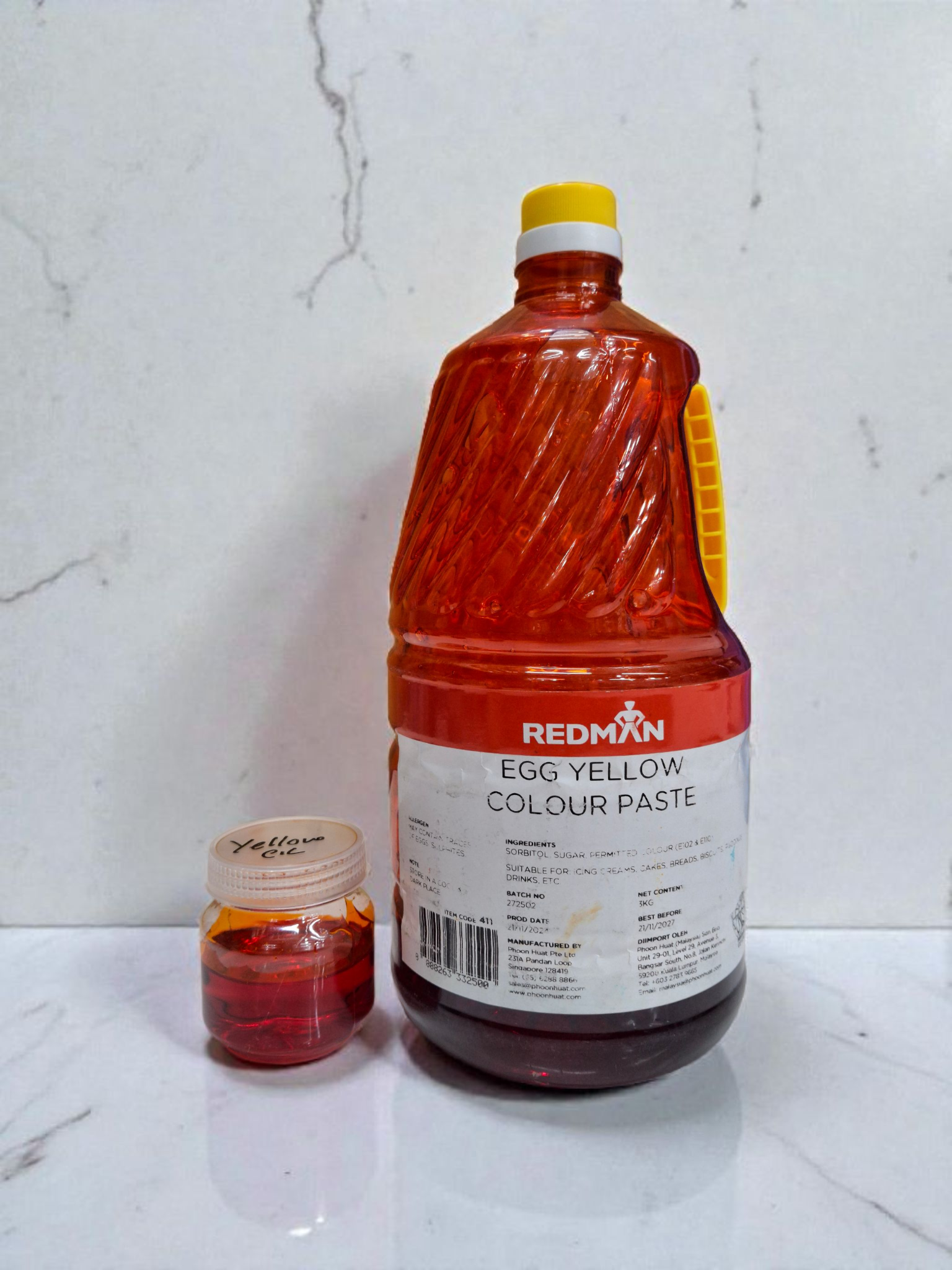 রেডমেন কুসুম হলুদ কালার। REDMAN egg yellow color