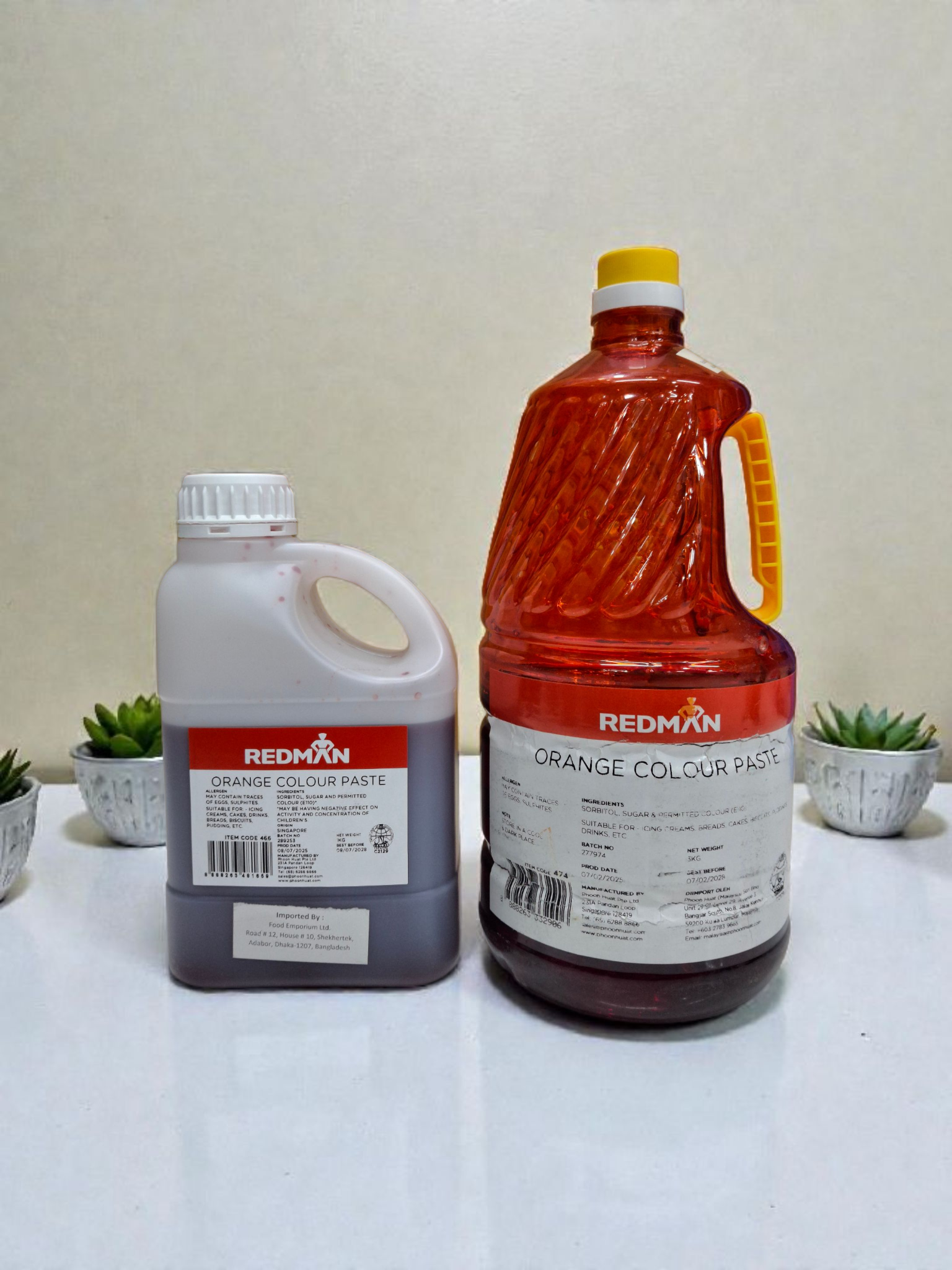 রেডমেন অরেঞ্জ কালার জার। REDMAN orange color jar