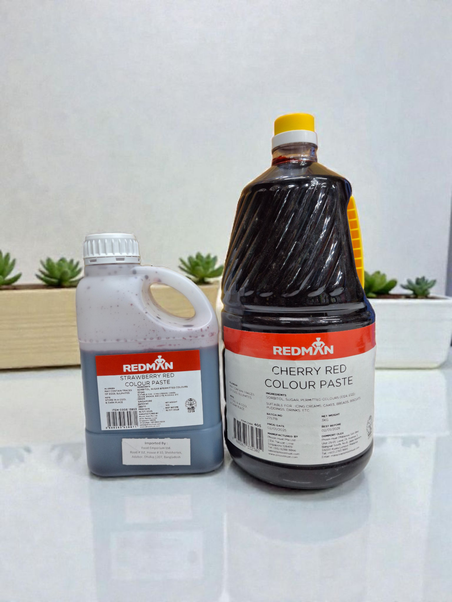 রেডমেন চেরি লাল কালার জার।  REDMAN Cherry red color jar