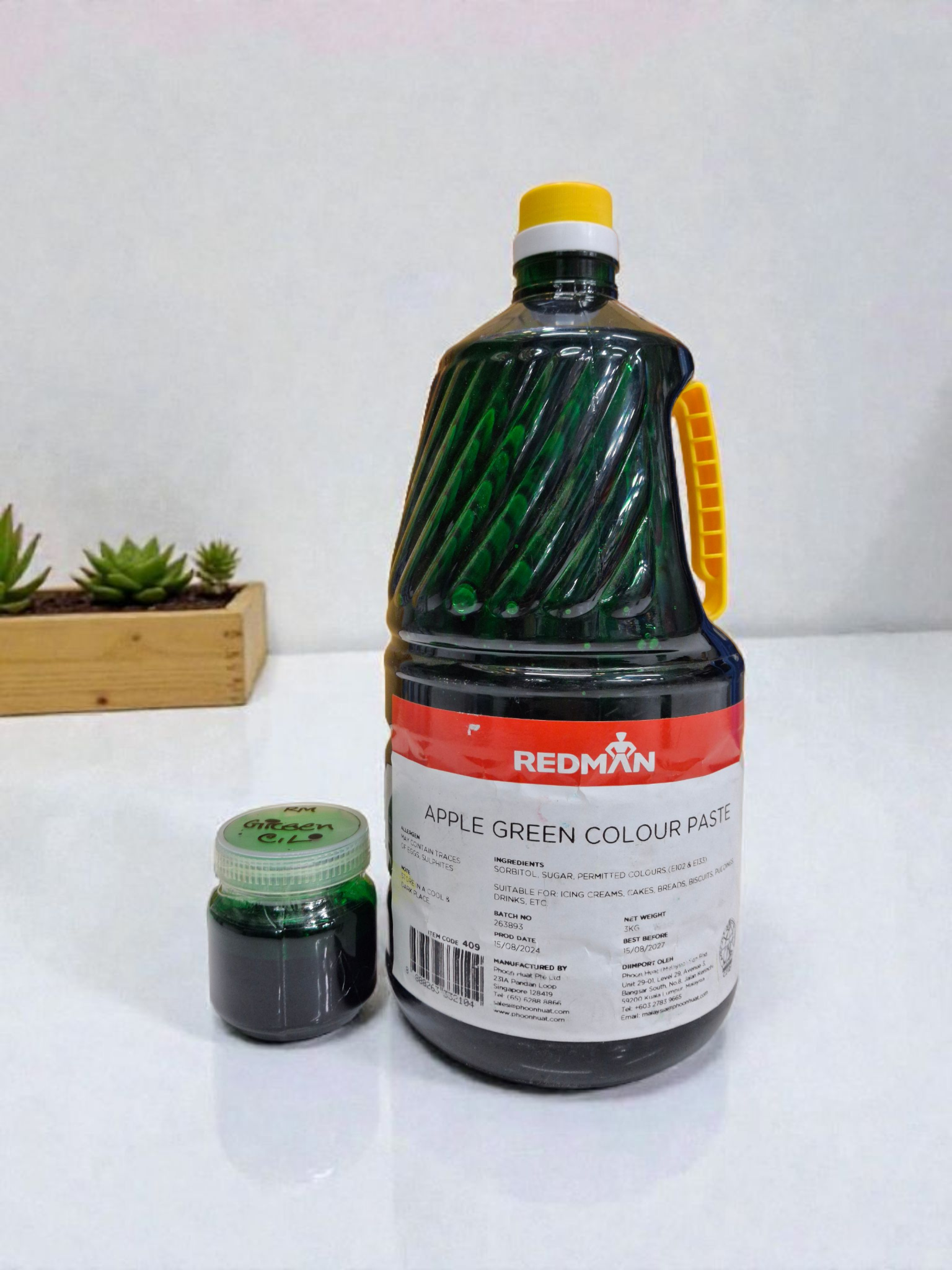 রেডমেন সবুজ কালার। REDMAN apple green colorn