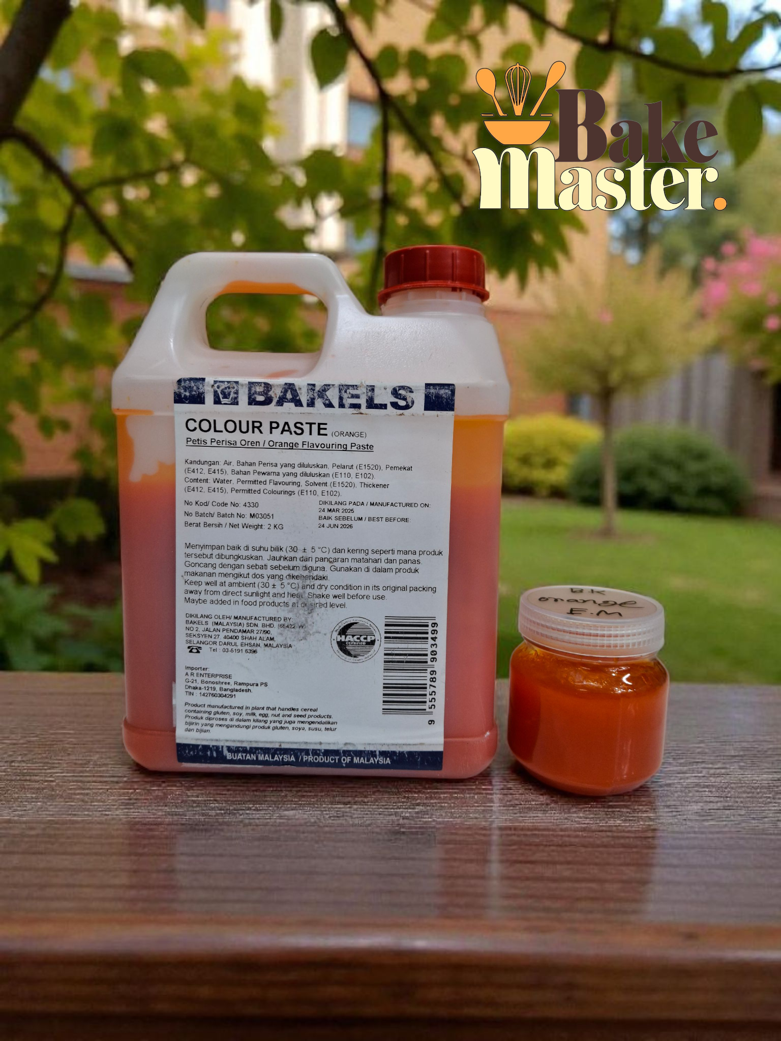 বেকেলস অরেঞ্জ ইমালশন।  Bakels orange emulsion