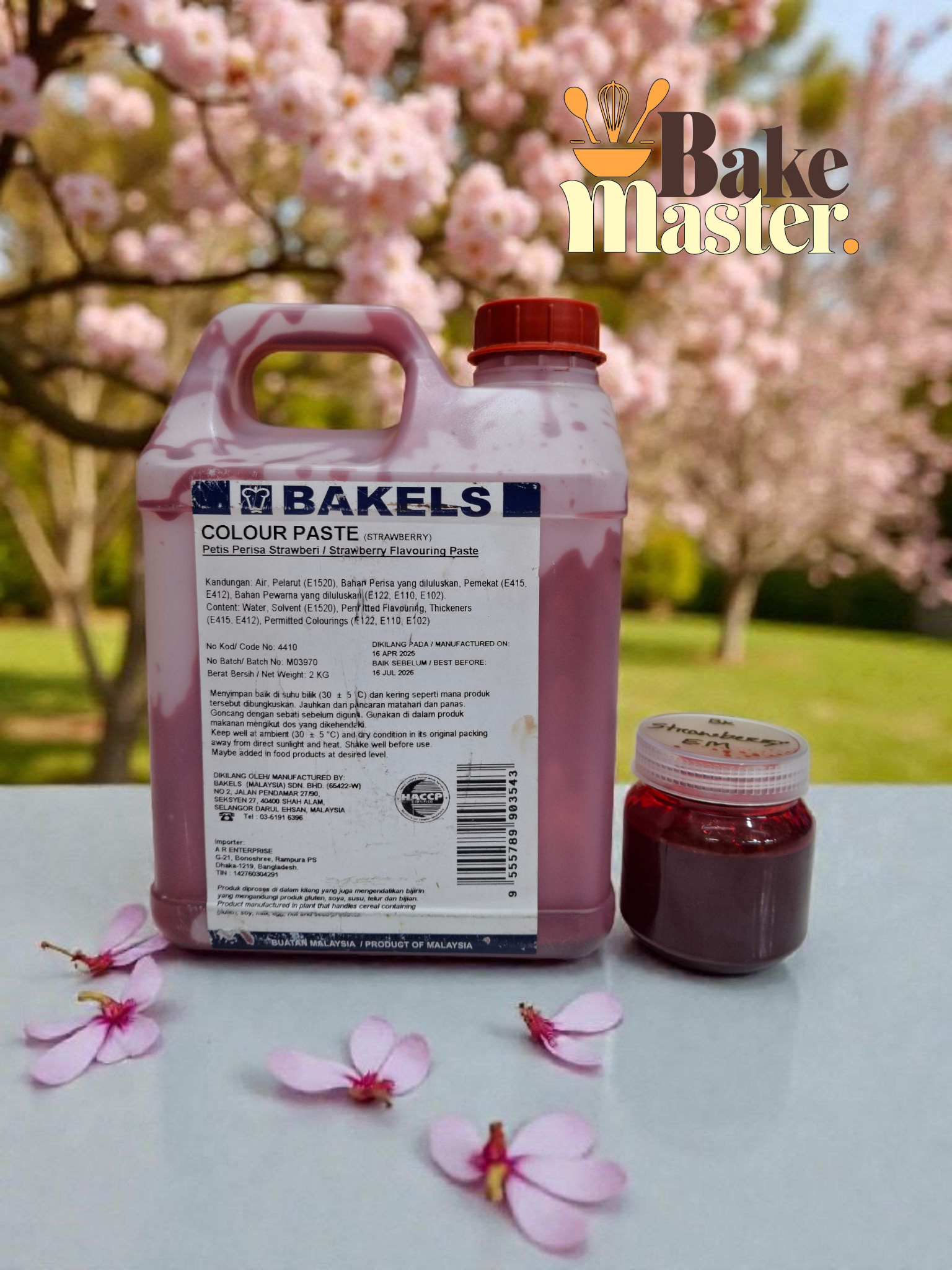 বেকেলস স্ট্রবেরি ইমালশন।  Bakels strawberry emulsion