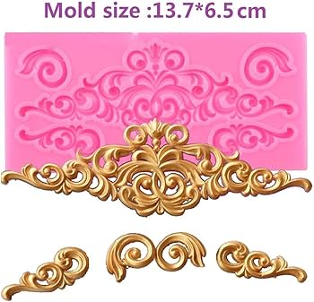 ১ বর্ডার ডিজাইন সিলিকন ফনডেন্ট মোল্ড।  1 border design Silicon fondant mold
