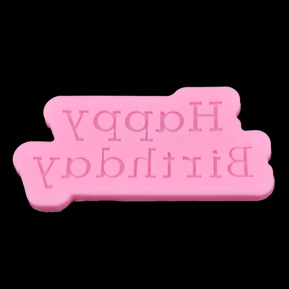 হেপি বার্থডে সিলিকন ফনডেন্ট মোল্ড।  HBD silicon fondant mold