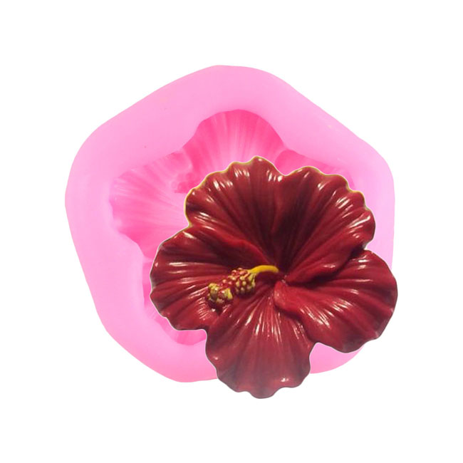 জবা ফুল সিলিকন ফনডেন্ট মোল্ড। Hibiscus silicon fondant mold