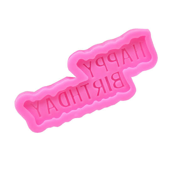 হেপি বার্থডে সিলিকন ফনডেন্ট মোল্ড