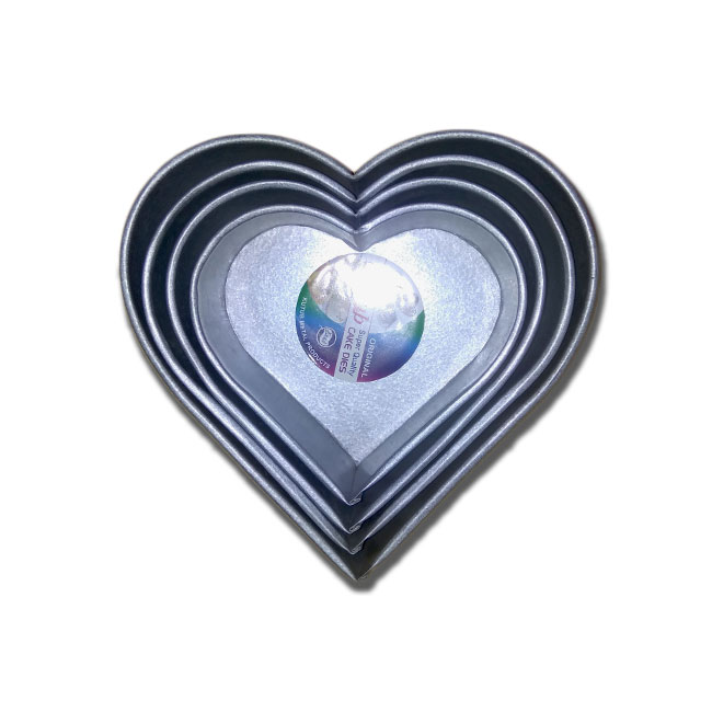 লাভ শেপ অ্যালুমিনিয়াম কেক মোল্ড । Love cake mold