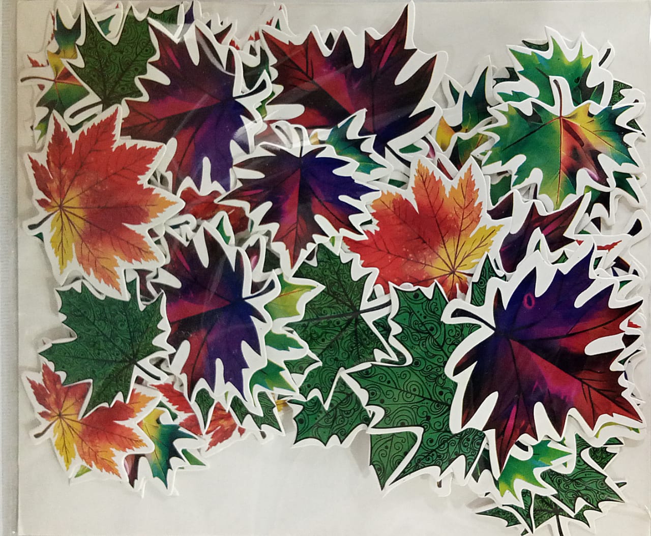৩ডি সেন্চুরী পাতা স্টিকার (৫০পিছ সেট) 3D century leaf sticker (50pc set)