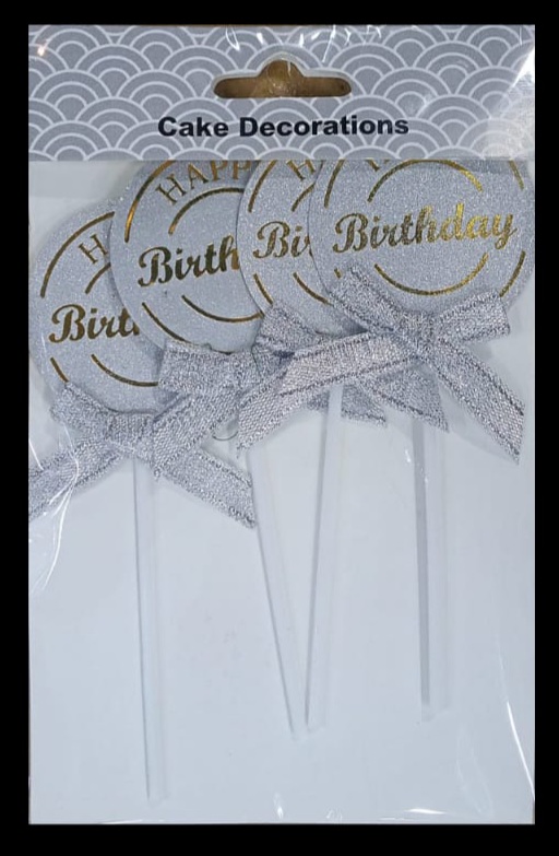 ৪পিছ হ্যাপি বার্থডে টপার