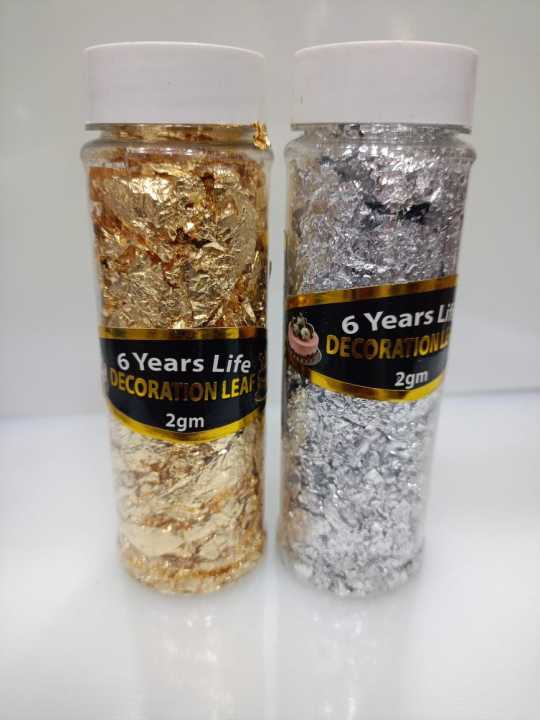 এডিবল গোল্ডেন +সিলভার  তবক (২গ্রাম)