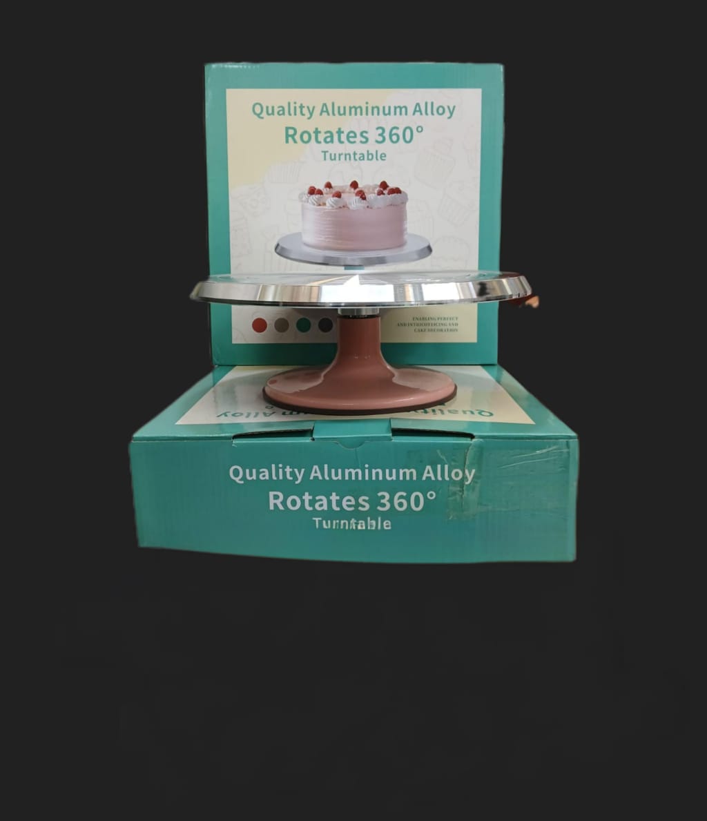 স্টিল টার্ন টেবিল (২পাট) ss turntable 2in1