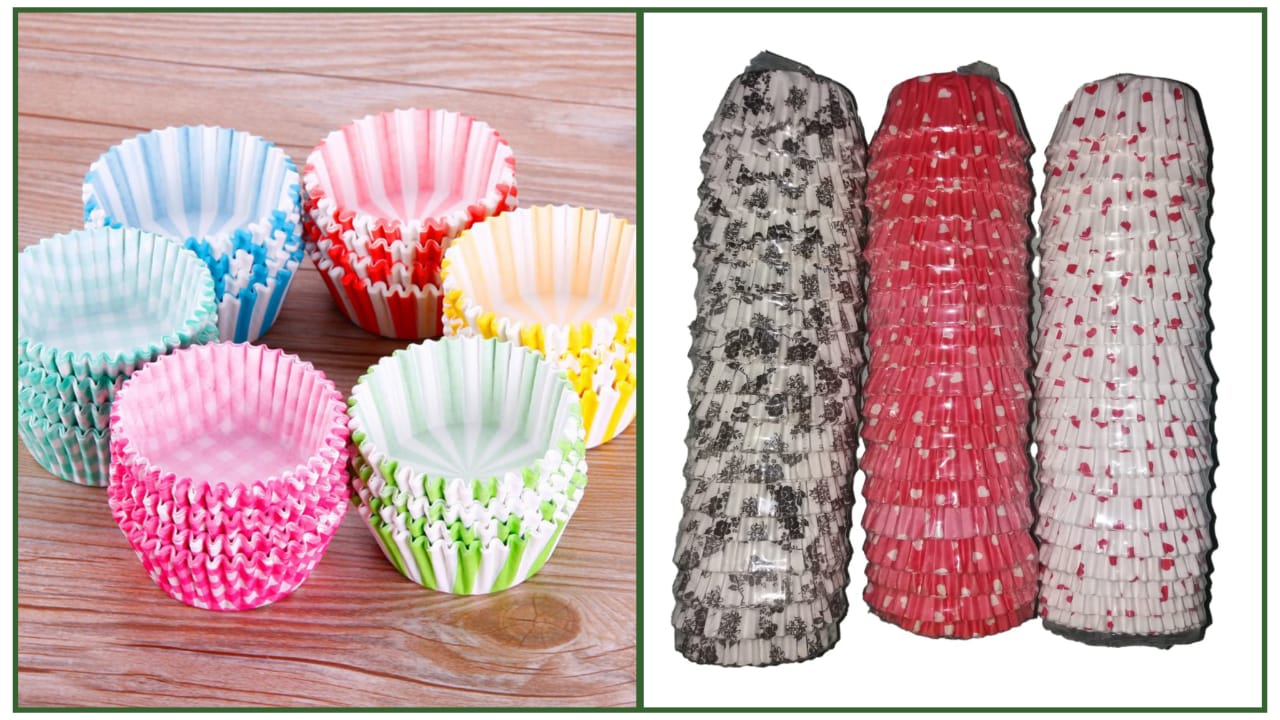 মাফিন লাইনার মিডিয়াম (১ স্টেপ = ১৫-২০ পিস) / muffin liner medium (1 step = 15-20p)