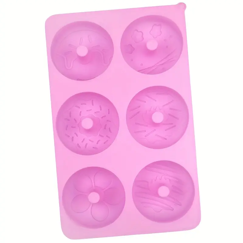 ৬ক্যাভিটি সিলিকন ডোনাট মোল্ড