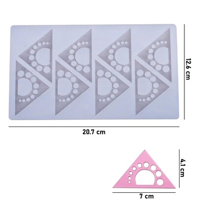 ট্রাইএংগেল সাদা সিলিকন চকলেট মোল্ড