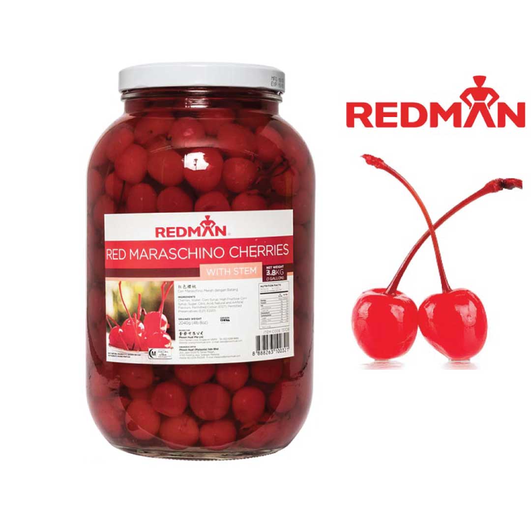 ডাটাসহ চেরি (রেডমেন) ১০০ গ্রাম ।  red cherry with stem ( redman)